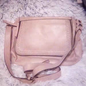 Women's Crossbody Purse light pink/ tan